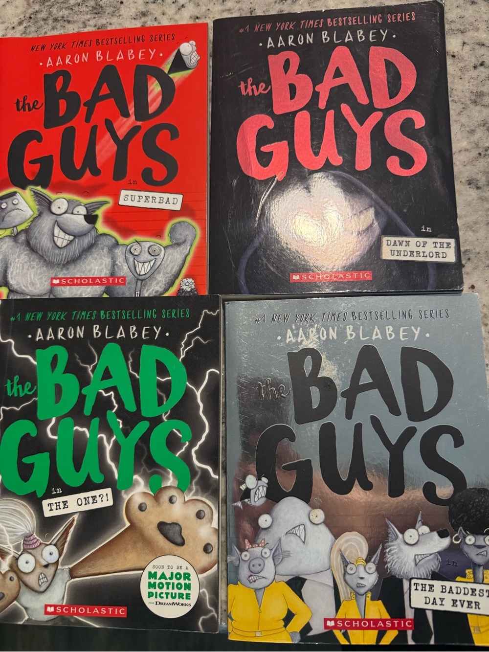 The Bad Guys 4-Book Set by Aaron Blabey - Colorful Covers